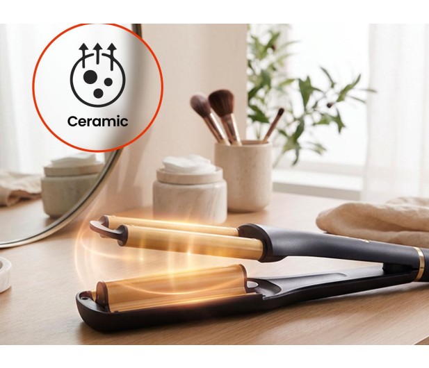 Huslog Falownica z regulacją CeramicWave granatowo-złoty - 1599805 - zdjęcie 4